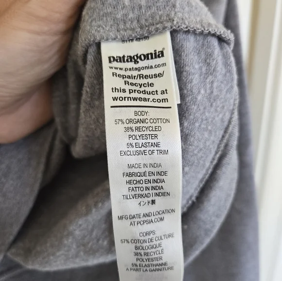 Patagonia Ahnya Heather Gray Lounge Set - Picture 5 of 11